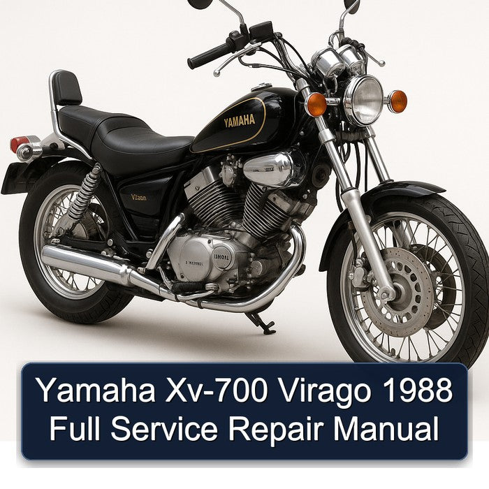 1988 Yamaha Virago XV-700 Service Repair Workshop Manual PDF