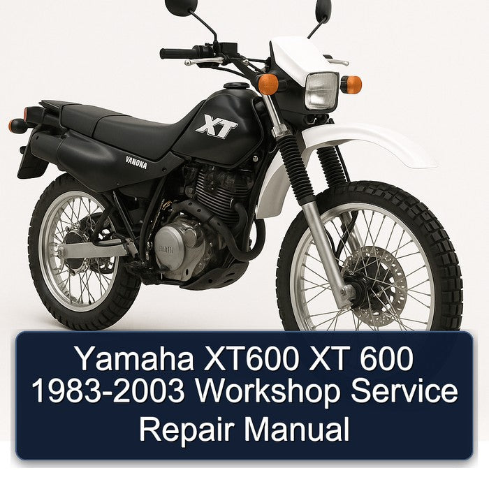 1983-2003 Yamaha XT Models XT600 600 Service Repair Workshop Manual PDF