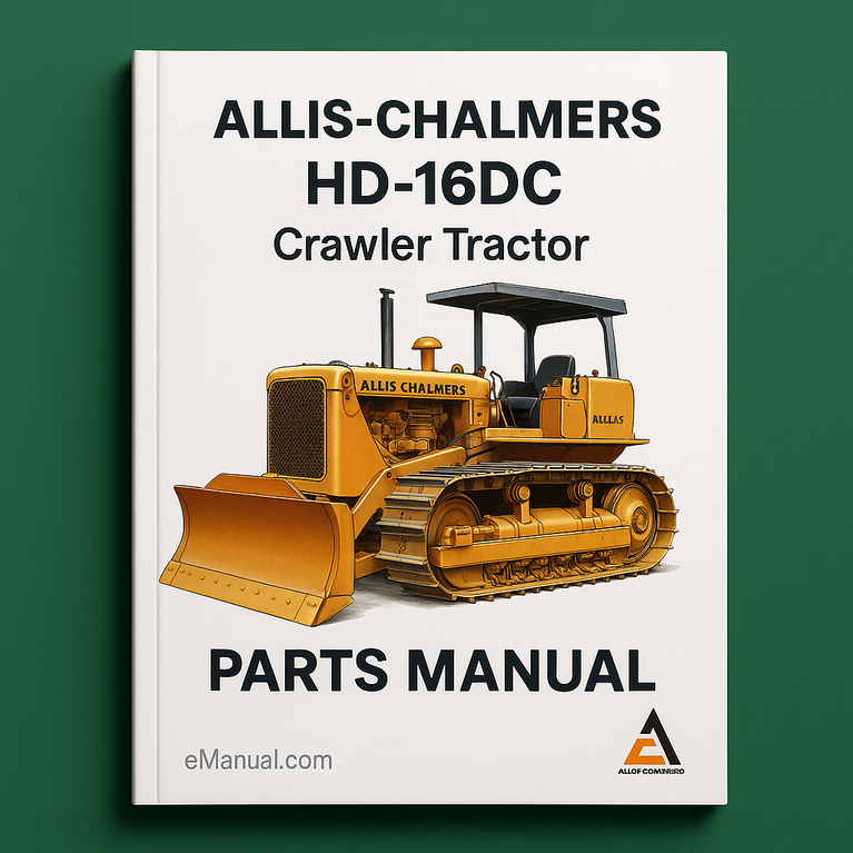 Allis Chalmers HD-16DC Crawler Tractor Parts Manual