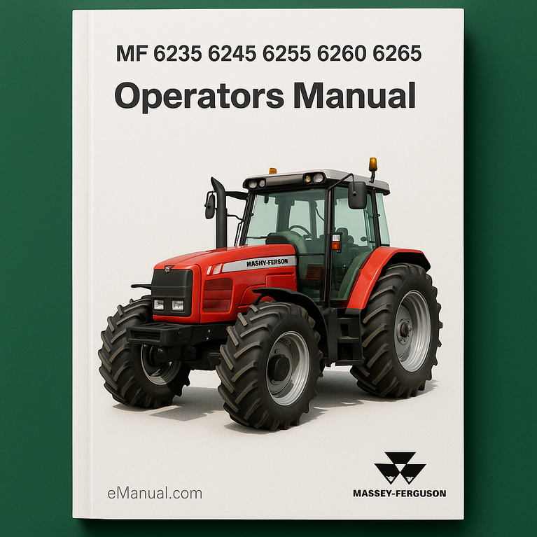Massey Ferguson MF 6235 6245 6255 6260 6265 Bedienungsanleitung PDF-Download