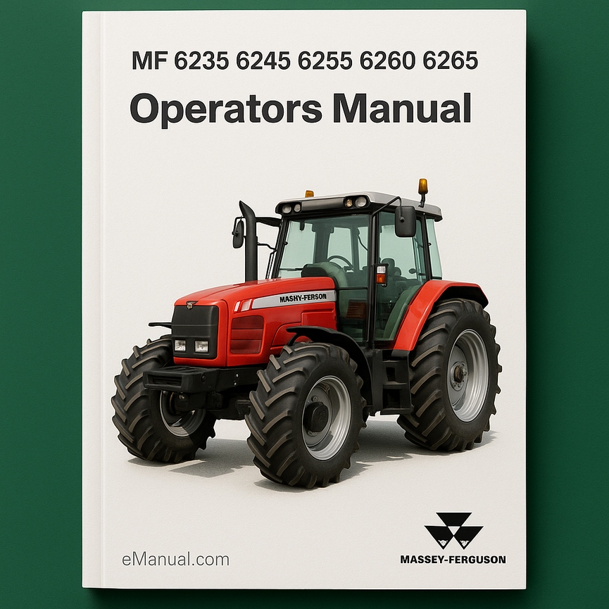 Massey Ferguson MF 6235 6245 6255 6260 6265 Bedienungsanleitung PDF-Download