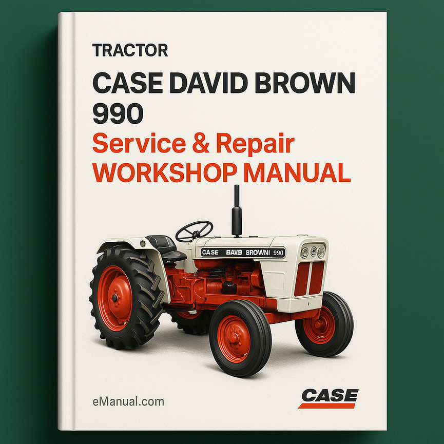 Case David Brown 990 Traktor Service-Reparatur-Werkstatthandbuch