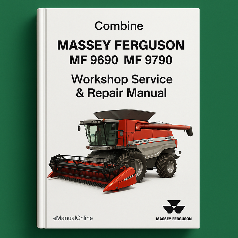 Massey Ferguson MF 9690 9790 Combine Workshop Service Repair Manual