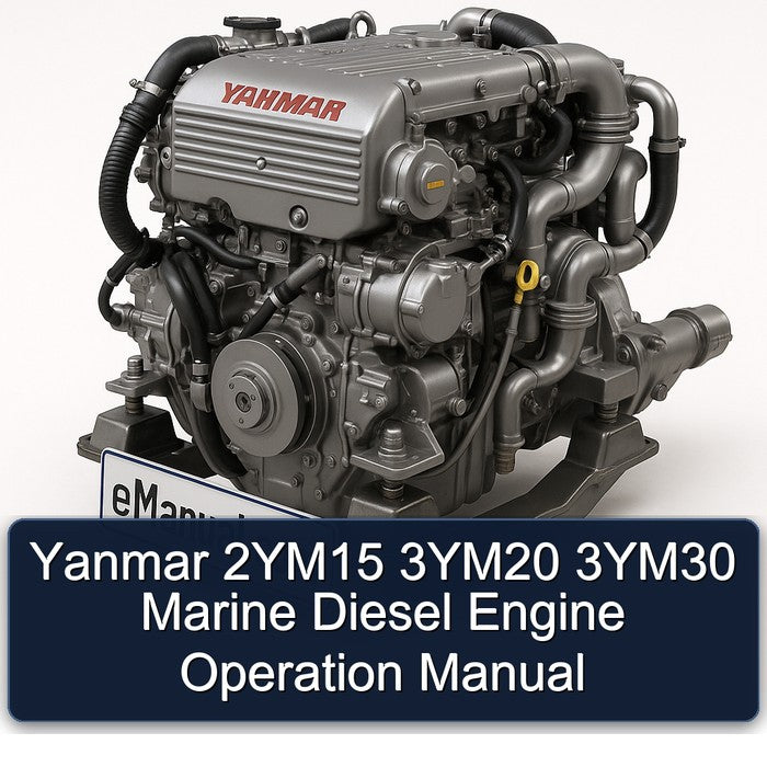 Yanmar 2ym15 3ym20 3ym30 Marine Diesel Engine Operation Service Repair Workshop Manual PDF