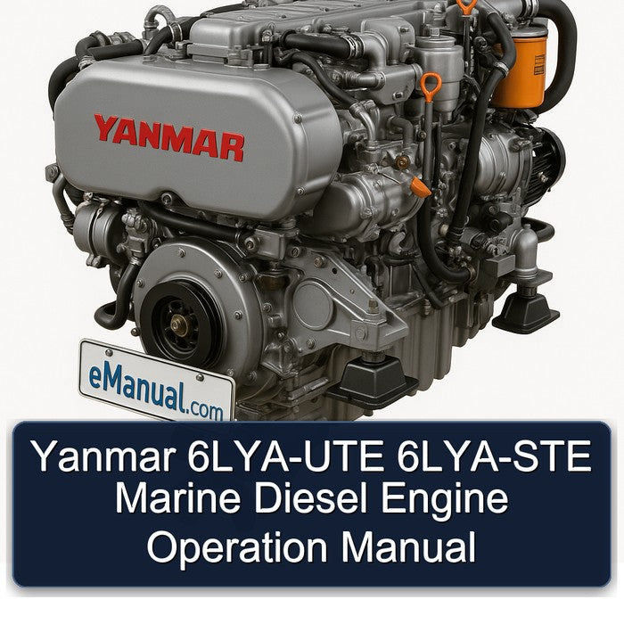 Yanmar 6LYA-UTE 6LYA-STE Marine Diesel Engine Operation Service Repair Workshop Manual PDF