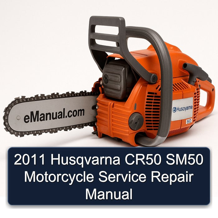 2011 Husqvarna CR Models CR50 SM50 Motorcycle Service Repair Workshop Manual PDF