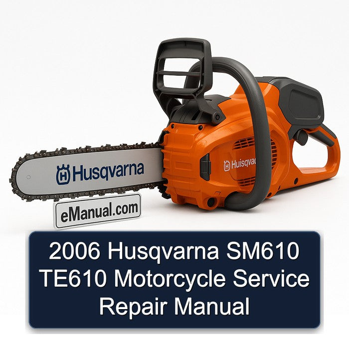 2006 Husqvarna SM Models SM610 TE610 Motorcycle Service Repair Workshop Manual PDF