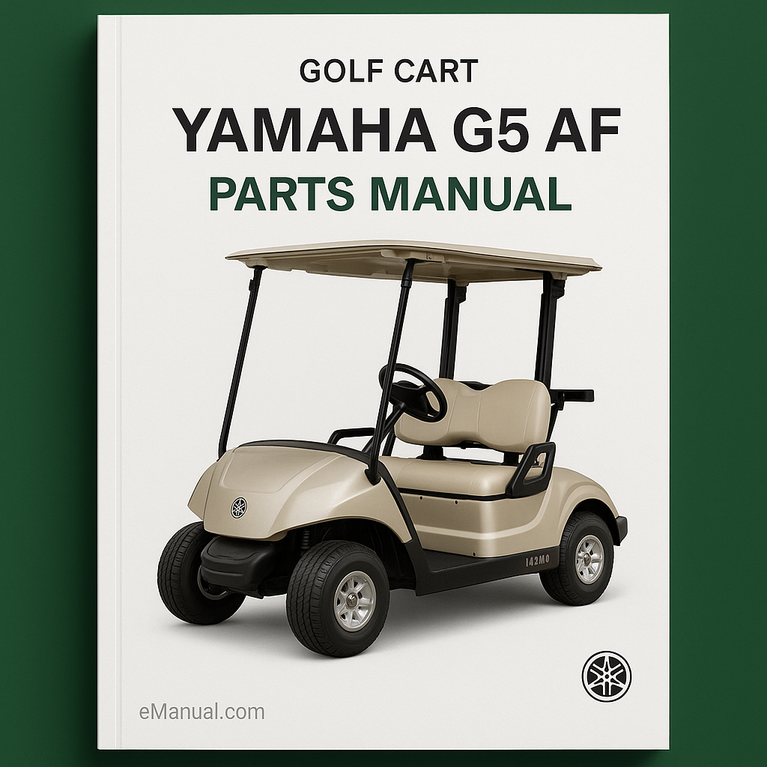 Yamaha G5 AF GOLF CART Parts Manual Catalog