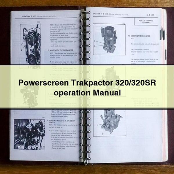 Powerscreen Trakpactor 320/320SR operation Manual