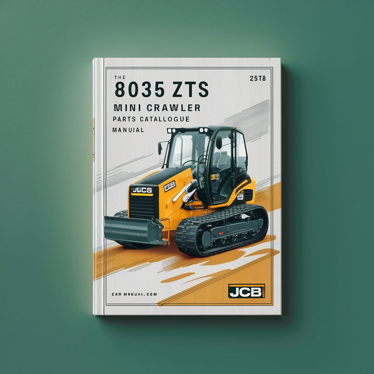 JCB 8035 ZTS Mini-Raupenbagger - Ersatzteilkatalog, Handbuch, PDF-Download