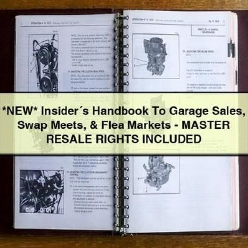 *NEW* Insider´s Handbook To Garage Sales Swap Meets & Flea Markets - MASTER RESALE RIGHTS INCLUDED