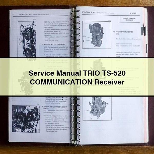 Service Repair Manual TRIO TS-520 COMMUNICATION Receiver