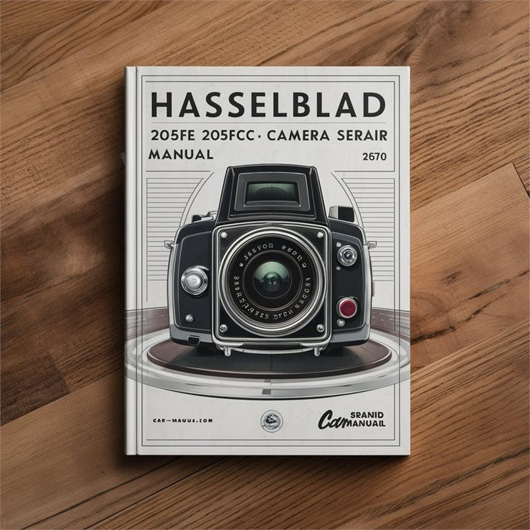 Hasselblad 203FE 205FCC 205TCC Camera Service Repair Workshop Manual PDF