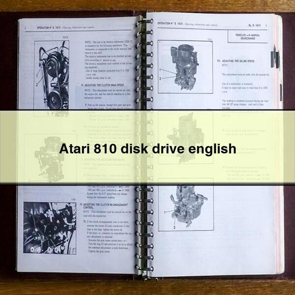 Atari 810 disk drive english