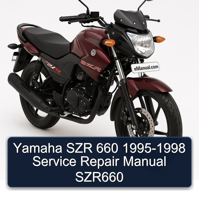 1995-1998 Yamaha SZR Models 660 - SZR660 Service Repair Workshop Manual PDF