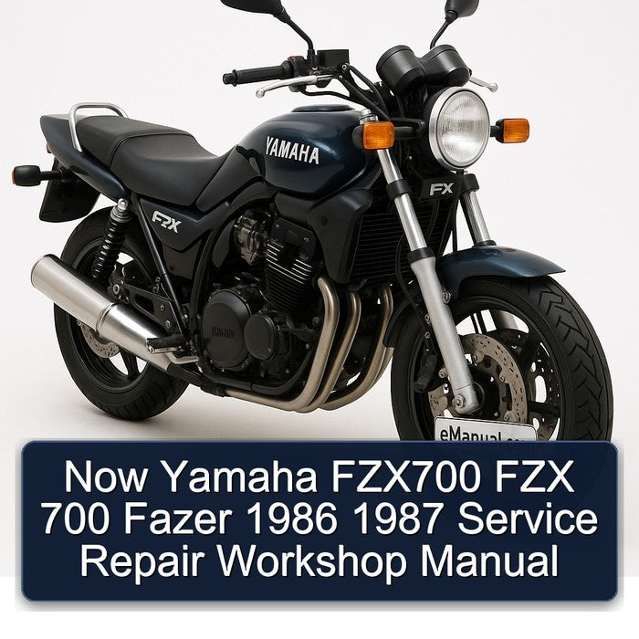 1986-1987 Yamaha Fazer Now FZX700 Fzx 700 Service Repair Workshop Manual PDF