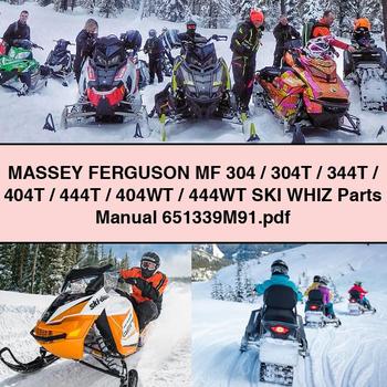 Massey Ferguson MF 304/304t/344t/404t/444t/404wt/444wt SKI Whiz Parts 651339m91 Catalog PDF