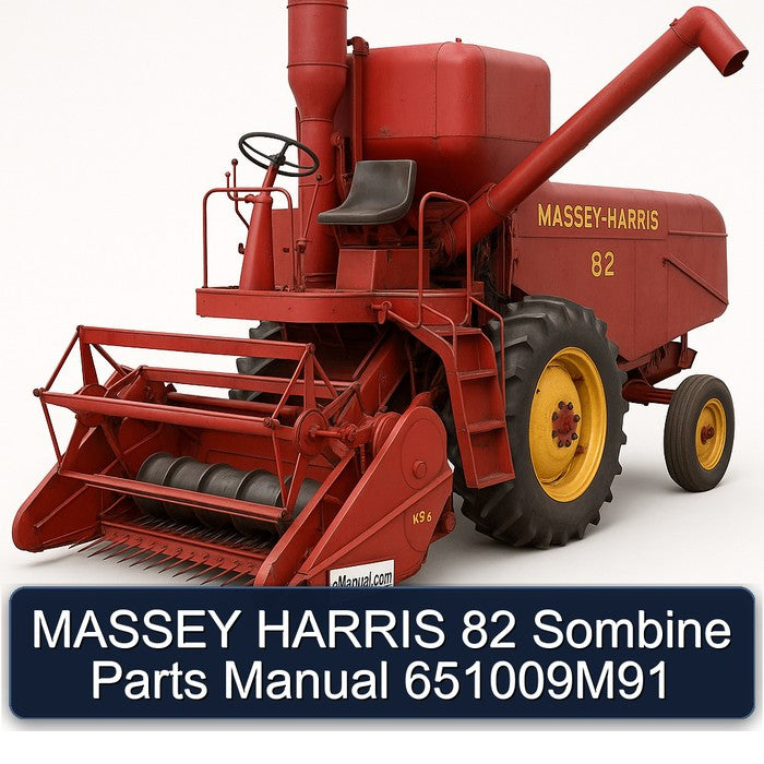 Massey Harris 82 Sombine Parts 651009m91 Catalog PDF