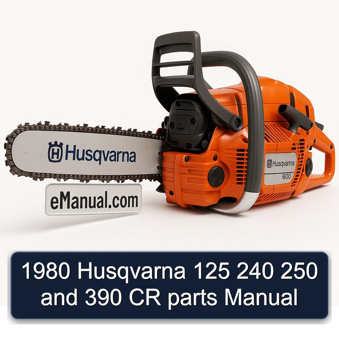 1980 Husqvarna 125 240 250 390 Cr Parts Catalog PDF