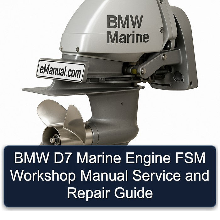 BMW 2 Series D7 Marine Engine Fsm Service Repair Workshop Manual PDF