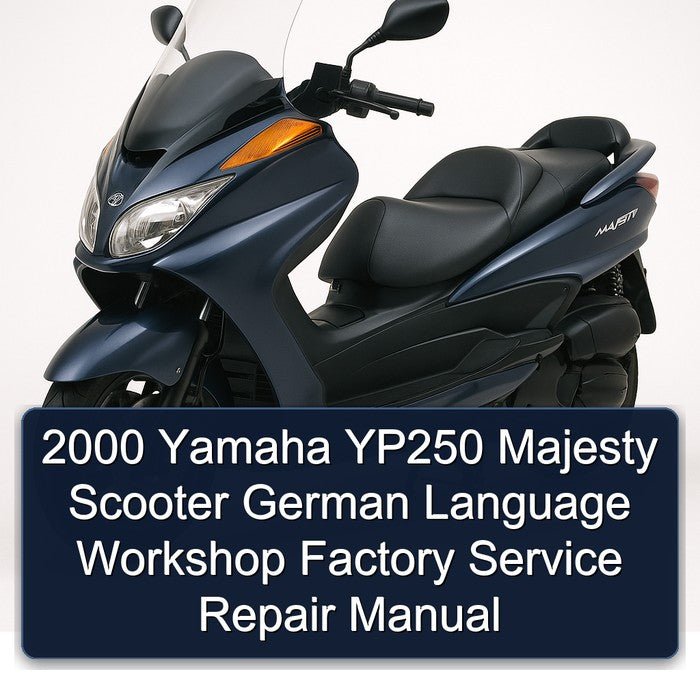 2000 Yamaha Majesty YP250 Scooter German Language Service Repair Workshop Manual PDF