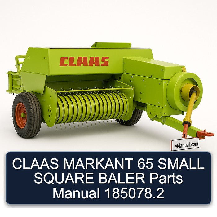 Claas Markant 65 Small Square Baler Parts 185078.2 Catalog PDF