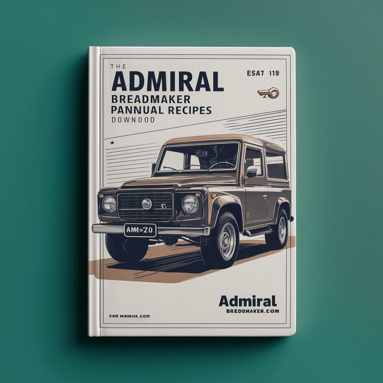 Admiral Breadmaker Parts ABM270 Manual Recipes