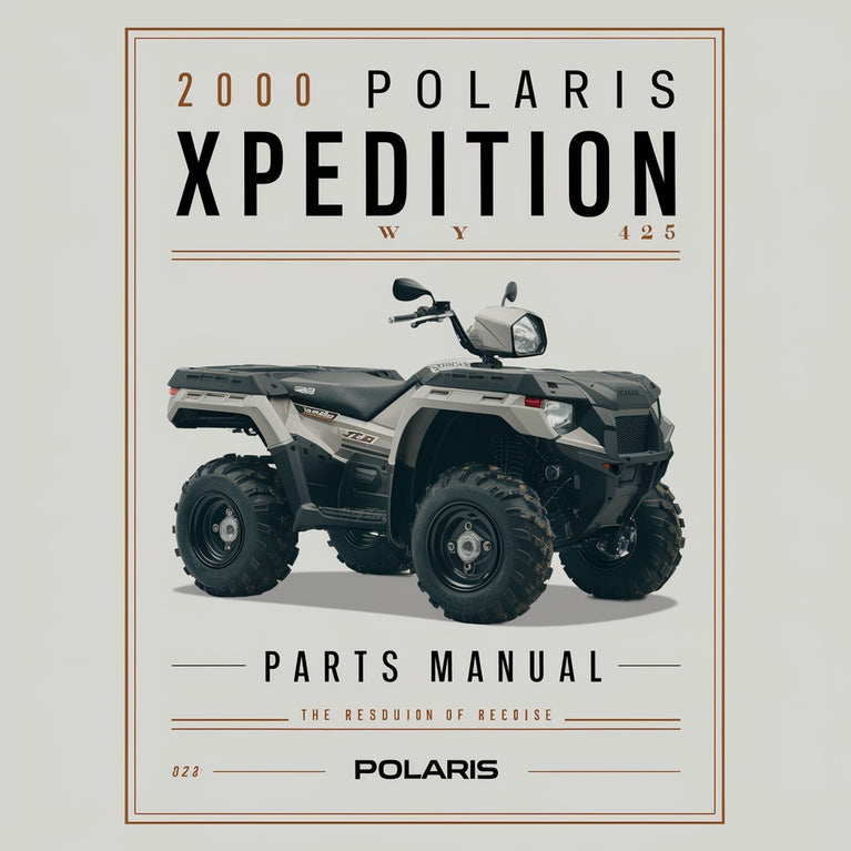 2000 Polaris Xpedition 425 Parts Manual