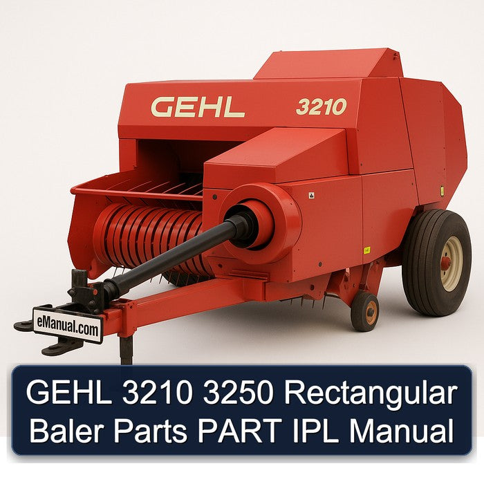 Gehl 3210 3250 Rectangular Baler Parts Part IPL Service Repair Workshop Manual PDF