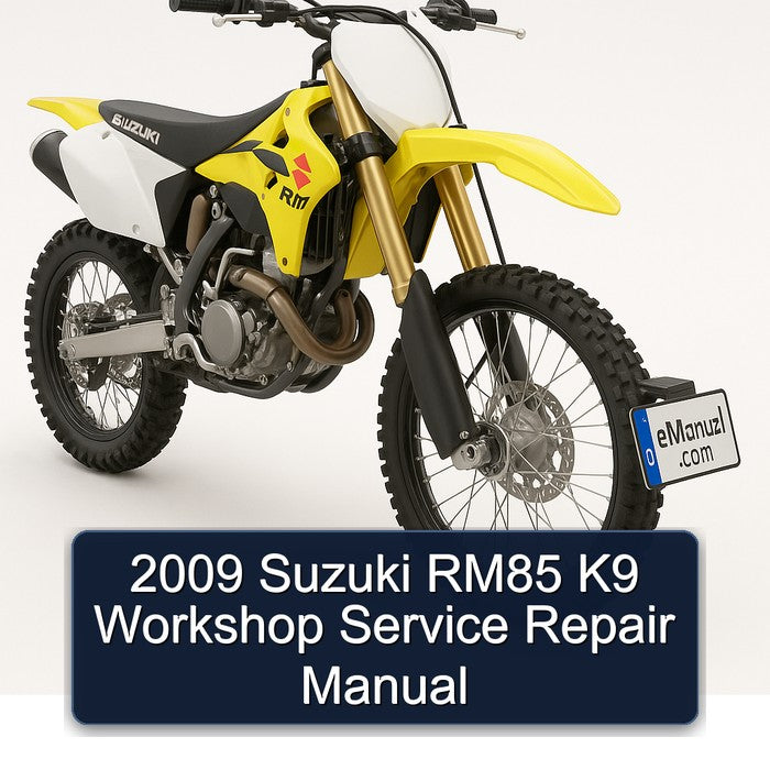 2009 Suzuki RM Series RM85 K9 Service Repair Workshop Manual PDF