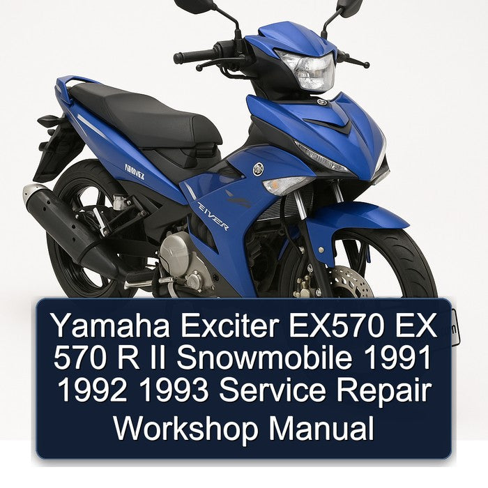 1991-1993 Yamaha Exciter EX570 EX 570 R II Snowmobile Service Repair Workshop Manual PDF