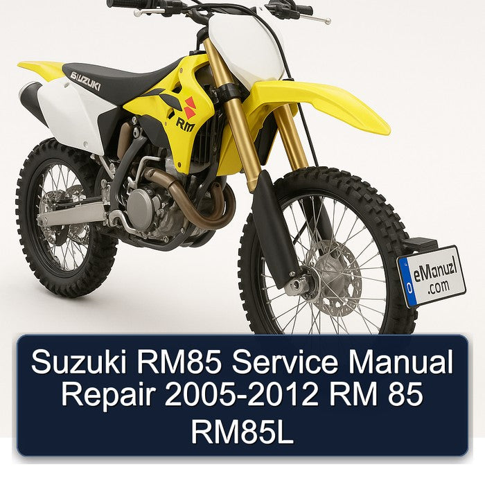 2005-2012 Suzuki RM Series RM85 - 85 RM85L Service Repair Workshop Manual PDF