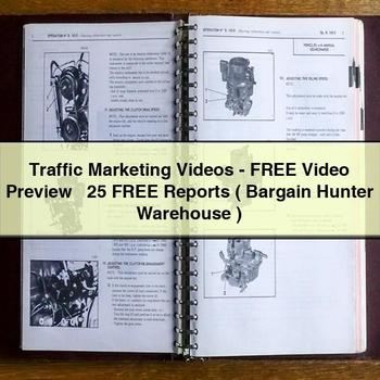 Traffic Marketing Videos-FREE Video Preview + 25 FREE Reports ( Bargain Hunter Warehouse )