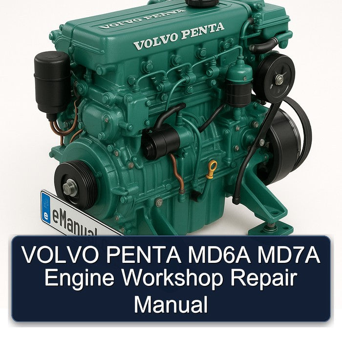 Volvo Penta MD6A MD7A Engine Service Repair Workshop Manual PDF