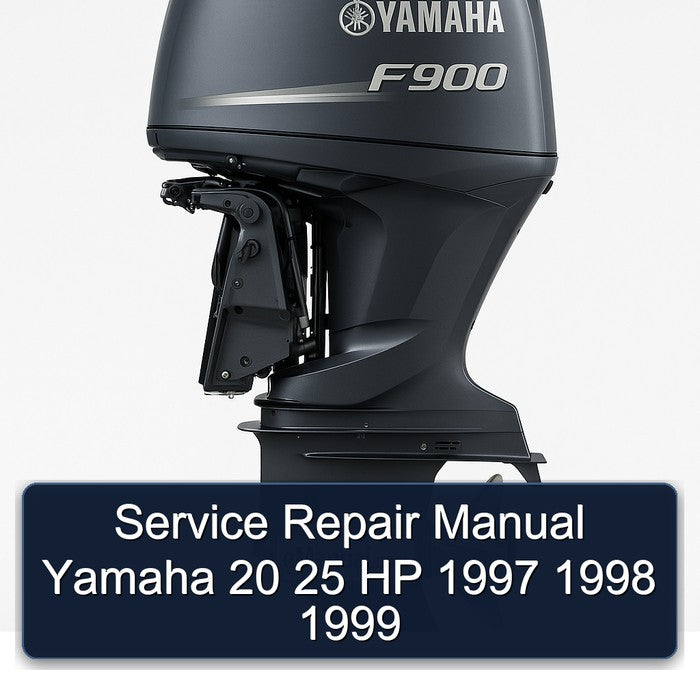 1997-1999 Yamaha 20 25 Hp Service Repair Workshop Manual PDF