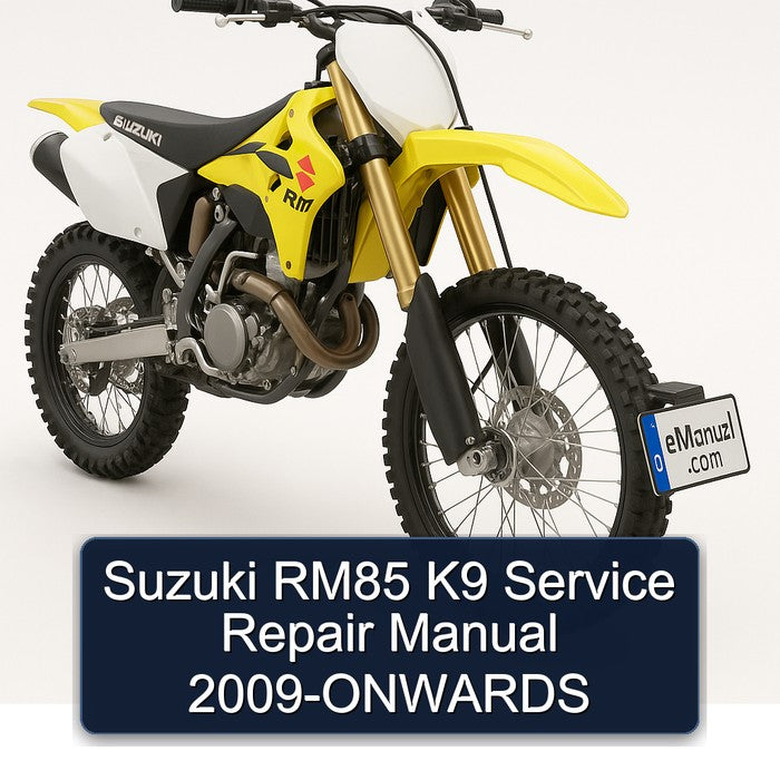 2009 Suzuki RM Series RM85 K9 -onwards Service Repair Workshop Manual PDF