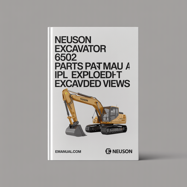NEUSON Excavator 6502 Parts PART Manual IPL EXPLODED VIEWS