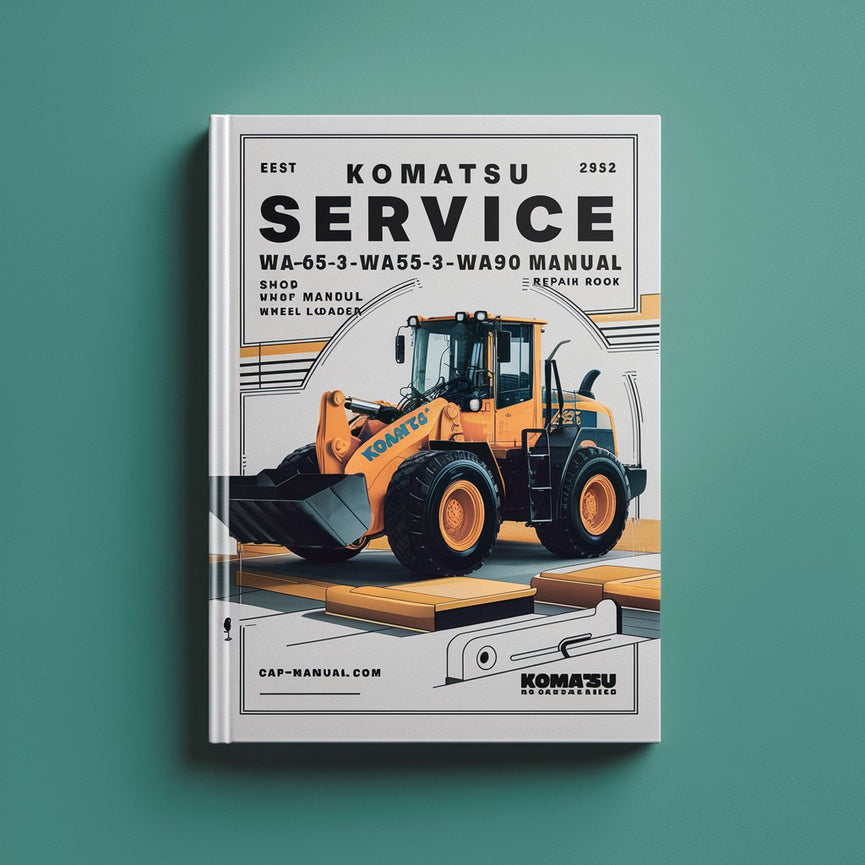 Komatsu Service WA65-3 WA75-3 WA85-3 WA90-3 WA95-3 Shop Manual Wheel Loader Workshop Repair Book