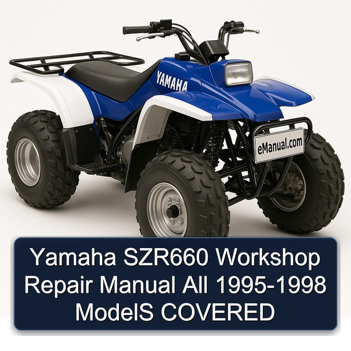 1995-1998 Yamaha SZR Models SZR660 All - Covered Service Repair Workshop Manual PDF