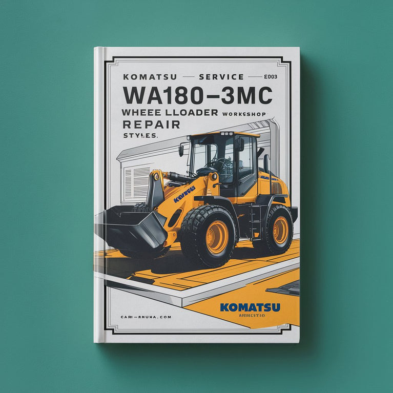 Komatsu Service WA180-3MC Shop Manual Wheel Loader Workshop Repair Book