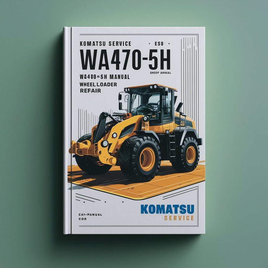 Komatsu Service WA470-5H WA480-5H Shop Manual Wheel Loader Workshop Repair Book