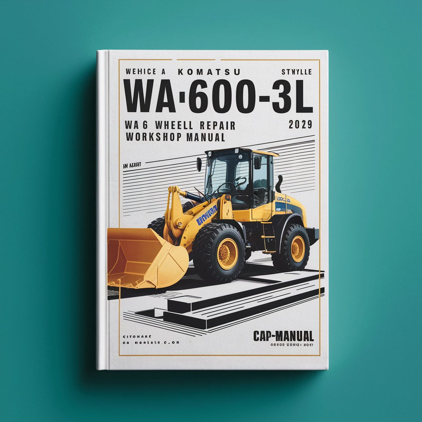 Komatsu WA600-3L WA 600 Wheel Loader Service Repair Workshop Manual