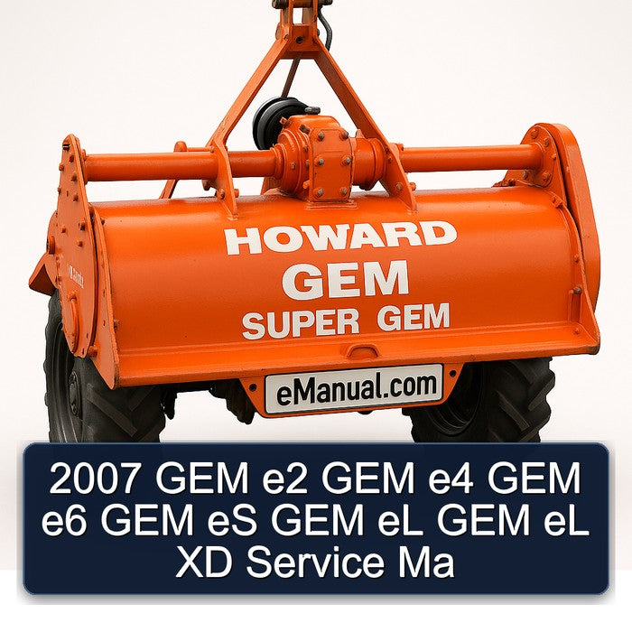 2007 GEM E2 E4 E6 Es El XD Ma Service Repair Workshop Manual PDF