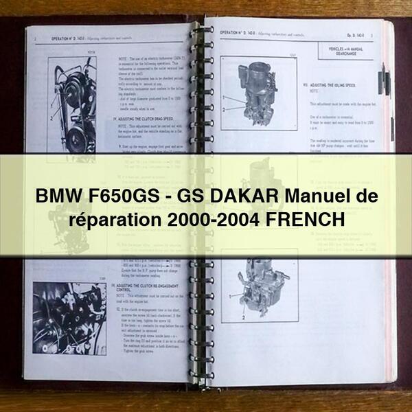 BMW F650GS-GS DAKAR Manual de reparación 2000-2004 FRANCÉS