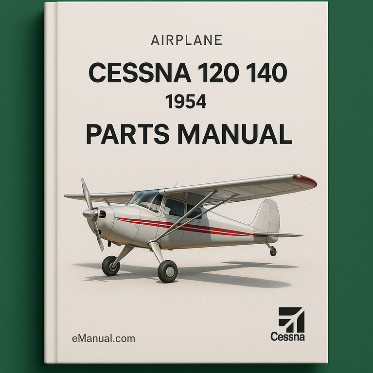 CESSNA 120 140 Parts Manual Catalog 1954