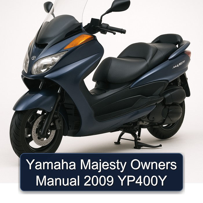 2009 Yamaha Majesty Owners YP400Y Owner's Manual PDF