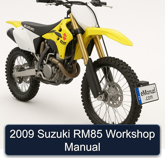 2009 Suzuki RM Series RM85 Service Repair Workshop Manual PDF