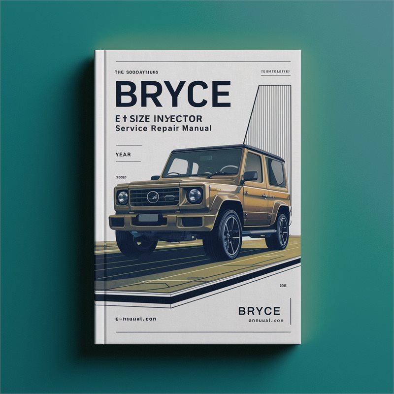 Bryce E Size Injector Service Repair Workshop Manual PDF