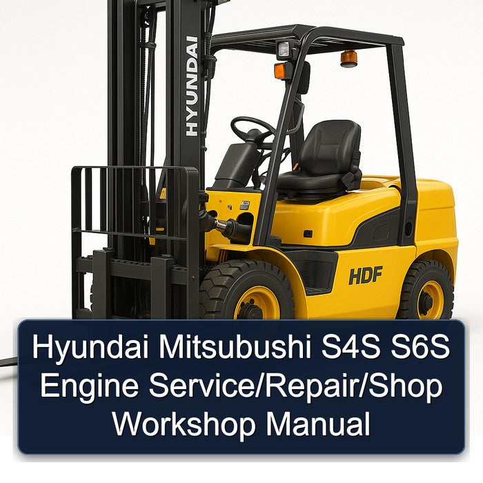 Hyundai Mitsubushi S4S S6S Engine / /shop Service Repair Workshop Manual PDF