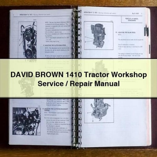 DAVID BROWN 1410 Tractor Workshop Service / Repair Manual PDF Download